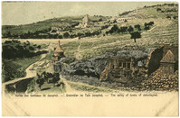 Vallée des tombeaux de Josaphat / Grabmäler im Tale Josaphat / The valley of tombs of Jehoshaphat