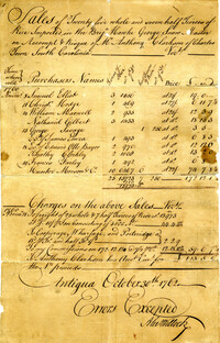 Invoice of rice sales for Anthony Clarkson, 1762 Oct. 30.