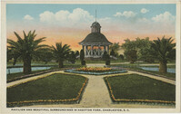 Pavilion and Beautiful Surrondings in Hampton Park, Charleston, S.C.