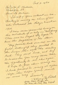 Letter from Mary M. Roberts