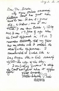 Letter from Mrs. Jean Frank Price