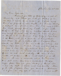 317.  Robert Woodward Barnwell to Catherine Osborn Barnwell -- September 21, 1850
