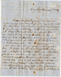 292.  Robert Woodward Barnwell to Catherine Osborn Barnwell -- January 1, 1849