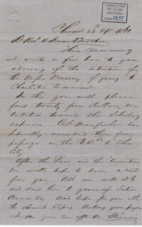 105. Francis Lynch to Bp Patrick Lynch -- April 23, 1860