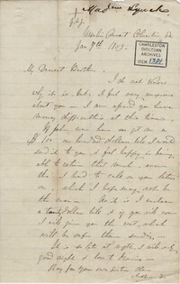 029. Madame Baptiste to Bp Patrick Lynch -- January 7, 1859