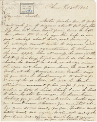 268. Anna Lynch to Bp Patrick Lynch -- February 25, 1863