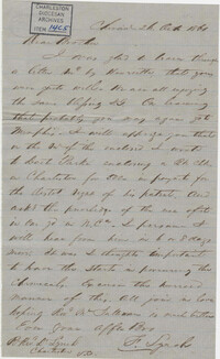 179. Francis Lynch to Bp Patrick Lynch -- October 26, 1861