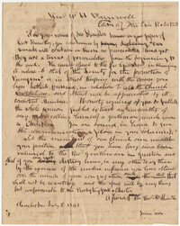 141.  Anonymous to William H. W. Barnwell -- July 5, 1845
