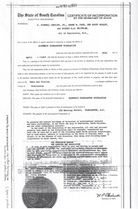 Folder 62: HCF Certificate of Incorporation