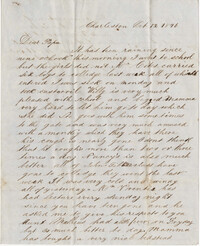 204.  Catherine Osborn Barnwell to William H. W. Barnwell -- October 12, 1846