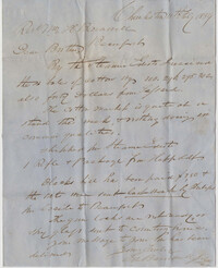 245.  Edward Barnwell to William H. W. Barnwell -- February 11, 1859