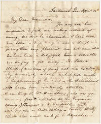 338.  Robert Woodward Barnwell to Catherine Osborn Barnwell -- April 16, 1853