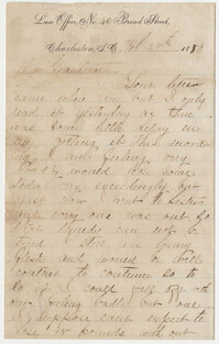 552.  John Singleton Barnwell to Catherine Osborn Barnwell -- February 24, 1880