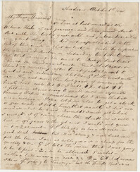 257.  Robert Woodward Barnwell to Catherine Osborn Barnwell -- October 6, 1846