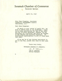 Folder 33: Johnson Letter
