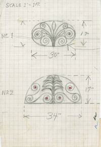 2 sketches featuring flora designs