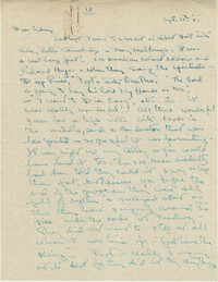 Letter from Gertrude Sanford Legendre, September 30, 1943