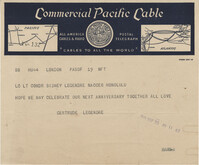 Letter from Gertrude Sanford Legendre, September 25, 1944