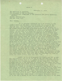 Letter from Sidney Jennings Legendre, February 11, 1945