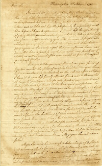 Letter from Charles Petit to Nathanael Greene