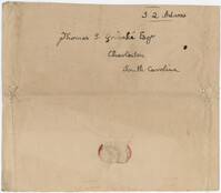 Thomas S. Grimke Autograph Collection, autograph of J.Q. [John Quincy] Adams, Sixth President of the United States, undated
