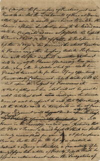 Fragment of a military letter by John F. Grimke, undated