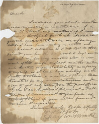 Undated Letter from Drayton Grimke requesting a sum of money