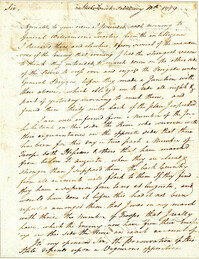 Letter from John Ashe to Benjamin Lincoln