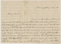 Torn letter to Anne [Anna?] R. Frost from Frederick Grimke, undated