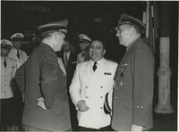 Military officials at a train station, Photograph 10