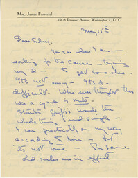 Letter from Gertrude Sanford Legendre, May 15, 1945