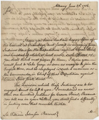 Letter to Sir William Johnson Baronet from  William Shirley, June 23, 1756