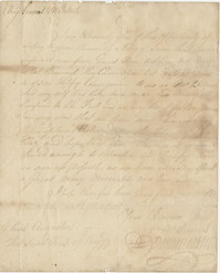 Letter to Brigadier General McIntosh from Lieutenant John Milton, August 19, 1777