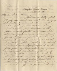 096. Samuel Wragg Ferguson to F.R. Barker (Godmother) -- September 13, 1861
