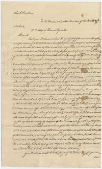 Copy of petition by Thomas S. Grimke to the President and members of the Senate against 