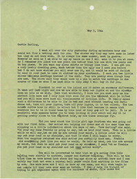 Letter from Sidney Jennings Legendre, May 5, 1944