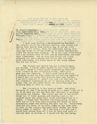 Letter from Sidney Jennings Legendre, May 9, 1947