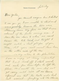 Letter from Sidney Jennings Legendre, May 12, 1934