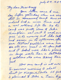 Letter from Fong Lee Wong to Laura M. Bragg, July 24, 1929