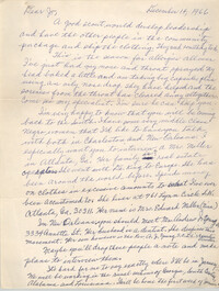 Letter from Septima P. Clark to Josephine Rider, December 14, 1966