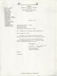 Letter from William Saunders to Mendel J. Davis, May 29, 1979