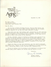 Letter from Jerome R. Waldie to Anna D. Kelly, September 10, 1980