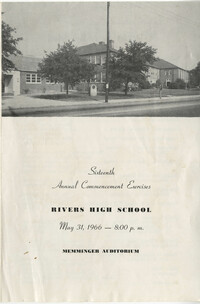 Sixteenth Annual Commencement Exercises for Rivers High School