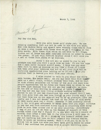 Letter from Sidney Jennings Legendre, March 7, 1946