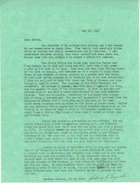 Letter from Sidney Jennings Legendre, May 27, 1943