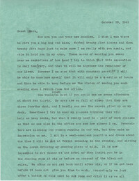 Letter from Sidney Jennings Legendre, October 23, 1942