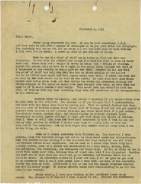 Letter from Sidney Jennings Legendre, September 4, 1945