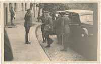 Military officials greeting each other, Photograph 2