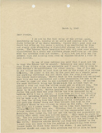 Letter from Sidney Jennings Legendre, March 6, 1943