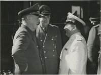 Military officials at a train station, Photograph 5